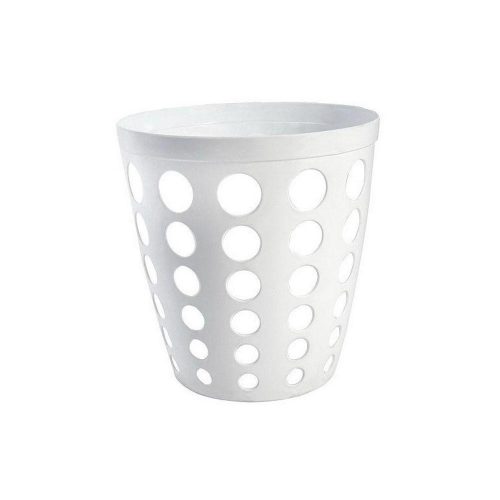Planet Plastic office trash can white 12 L