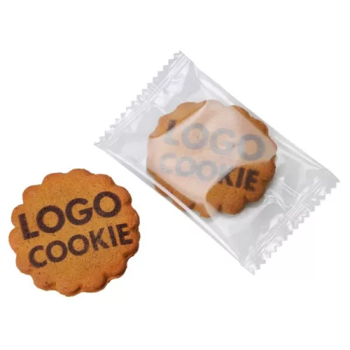 biscuit with logo in eco-friendly packaging - 7 g