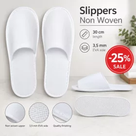 Basic nonwoven hotel slippers (G)