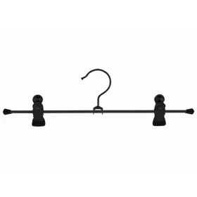 Metal hanger with trouser clip