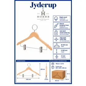 HOBBB Jyderup anti-theft hanger, natural