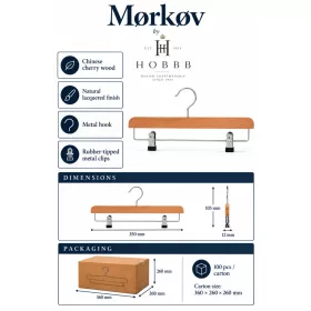 HOBBB Mørkøv hanger, natural