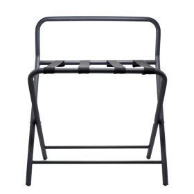 Metal hotel suitcase rack