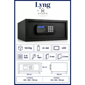 HOBBB Lyng safe, black