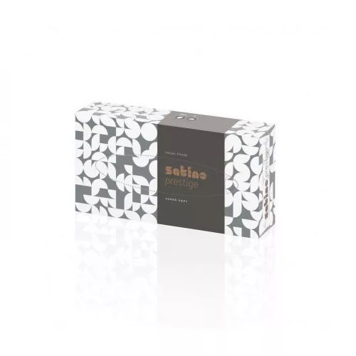 Satino Wepa Prestige facial tissue 2-ply, white, 100 sheets/pack