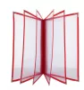 Bistro menu cover A4, 6 sheets, red