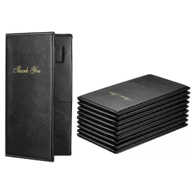 Black bill folder with “Thank you” print