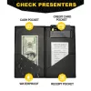Black bill folder with “Thank you” print