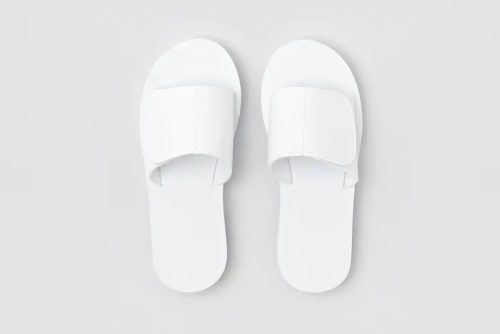 Wellness Velcro Slippers, White, Size 29.5 cm | Wellness Slippers