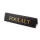Reserved table sign, black faux leather, gold print, large
