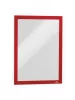 DURAFRAME magnetic info frame, self-adhesive back, A4, red