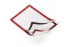 DURAFRAME magnetic info frame, self-adhesive back, A4, red