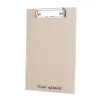 Clipboard menu holder, beige faux leather, “Daily special” print, A5