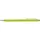 Aluminium ballpoint pen with stylus, lime – price includes logo printing