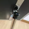 A3 megállító tábla, ezüst, króm sarokkal