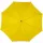 Automatic wooden-frame umbrella, yellow – price includes logo printing as well