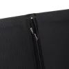 Black leather-look menu holder with elastic band, A5, with logo print