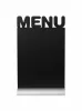 Securit chalkboard with MENU silhouette and aluminium base