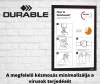 DURAFRAME magnetic info frame, self-adhesive back, A4, silver
