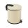 Galvanized steel pedal bin, with removable plastic bucket, cream color, 20L