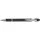 Ballpoint pen with rubber coating, black – price includes logo printing