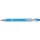 Ballpoint pen with rubber coating, light blue – price includes logo printing