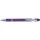 Ballpoint pen with rubber coating, purple – price includes logo printing