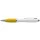 Recycled ABS ballpoint pen, yellow – price includes branding