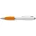 Recycled ABS ballpoint pen, orange – price includes branding