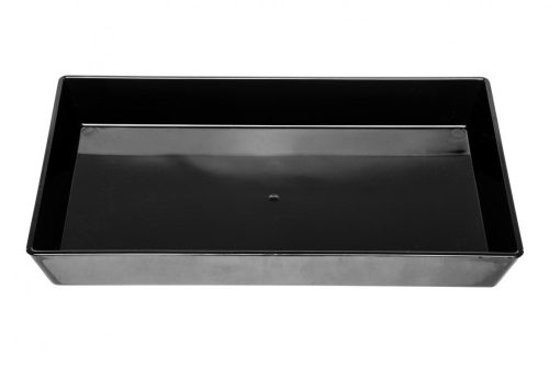 Black bathroom tray
