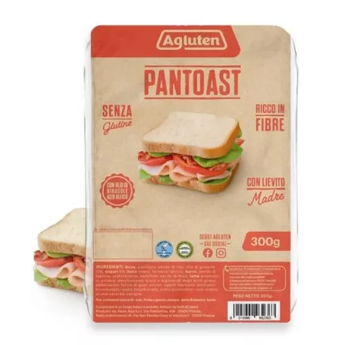 Agluten Pantoast – sliced toast bread (gluten-free), 300 g