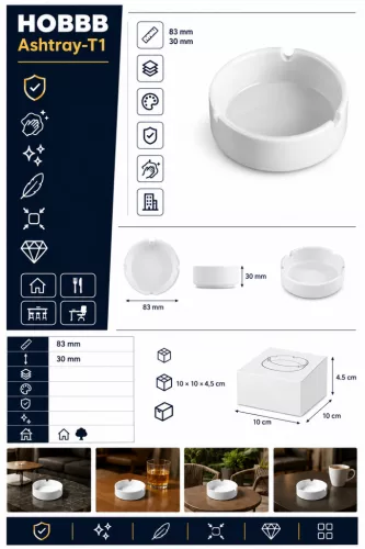 HOBBB Rutsker guest tray, white