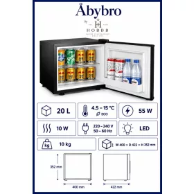 HOBBB Åbybro minibar fridge, 20 l