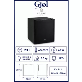 HOBBB Gjøl minibar fridge, 23 l