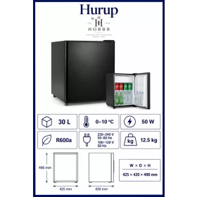 HOBBB Hurup minibar fridge, 30 l