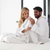 Elegance Luxury Velour Robe Without Hood White XL, 400 g