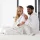 Elegance Luxury Velour Robe Without Hood White XL, 400 g