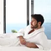 Elegance Luxury Velour Robe Without Hood White XL, 400 g