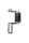 Snake wall-mounted iron holder – black