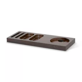 Xanthic welcome tray, wood – mahogany, black