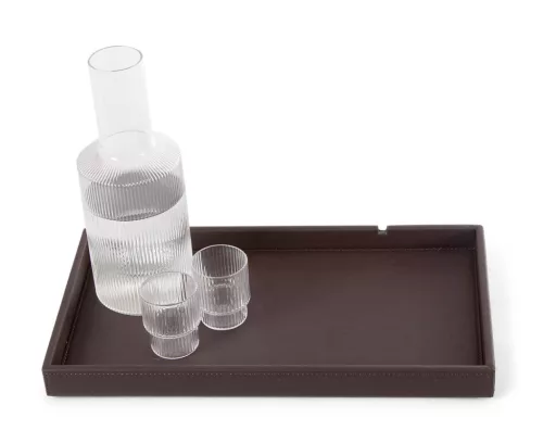 Etna welcome tray, rectangular – natural, classic, black