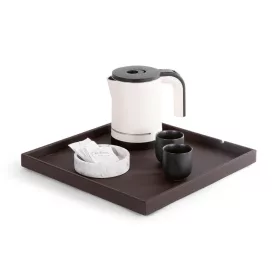 Fuji welcome tray, square – natural, classic, black