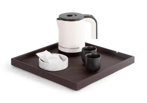 Fuji welcome tray, square – natural, classic, black