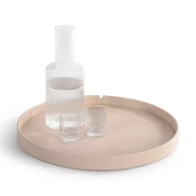 Maroa welcome tray, round – natural, classic, black