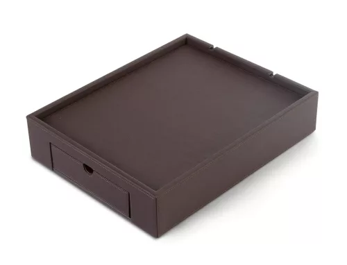 Stromboli welcome tray with drawer – natural, classic, black