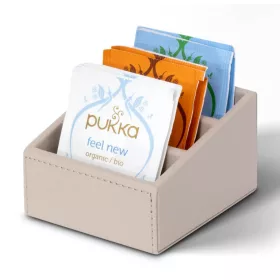 Lou tea bag holder – natural, classic, black