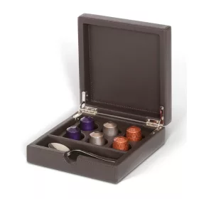 Yasur spice box with lid – natural, classic, black