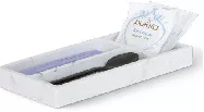 Ipala amenity tray rectangular, marble-effect – white marble-effect, black