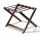 Sienna II luggage rack with backrest, wood – mahogany, black