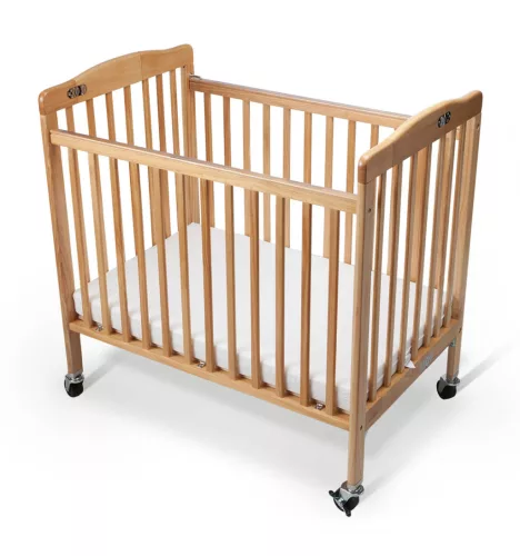 Limea folding wooden cot – natural, mahogany, black, white